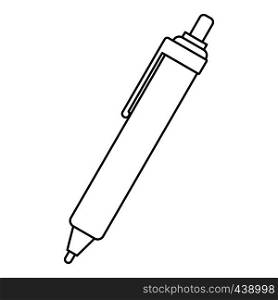 Pen icon in outline style isolated vector illustration. Pen icon outline