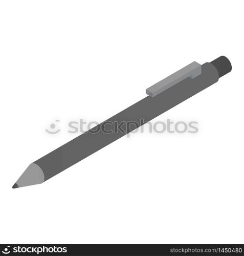 Pen icon. Isometric of pen vector icon for web design isolated on white background. Pen icon, isometric style