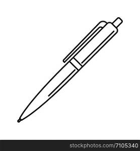 Pen icon. Outline illustration of pen vector icon for web design isolated on white background. Pen icon, outline style