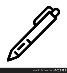 Pen icon. Outline pen vector icon for web design isolated on white background. Pen icon, outline style
