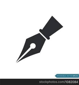 Pen Icon Vector Template Illustration Design