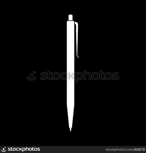 Pen it is white icon .. Pen it is white icon . Flat style .