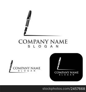 Pen Logo and symbol template
