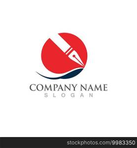 pen Logo and symbol vector template  image