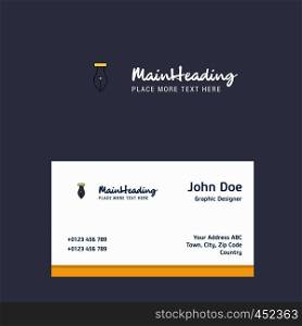 Pen logo Design with business card template. Elegant corporate identity. - Vector