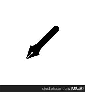 Pen logo illustration vector flat design
