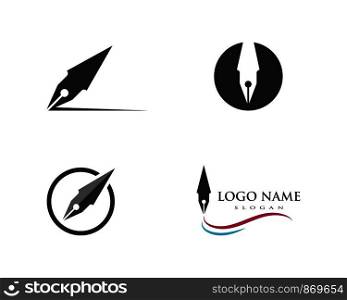 pen Logo template Vector illustration