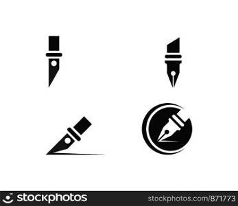 pen Logo template Vector illustration