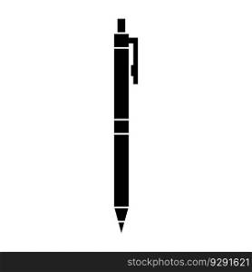 Pen vector icon on glyph version. Pen Icon on white background