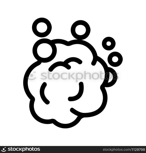 Penaiconka vector. A thin line sign. Isolated contour symbol illustration. foam icon vector. Isolated contour symbol illustration