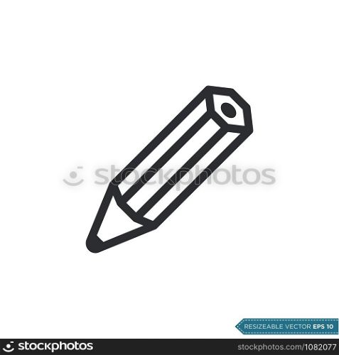 Pencil - Education Icon Vector Logo Template Illustration Design