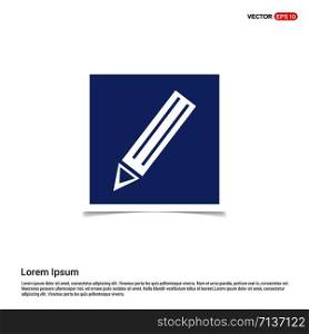 Pencil icon - Blue photo Frame