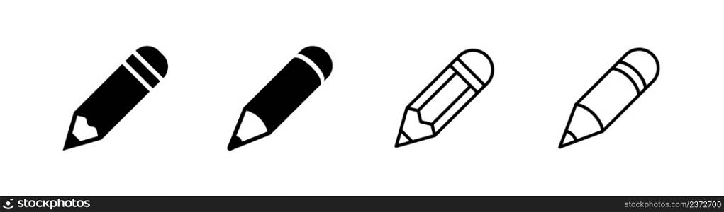 Pencil icon design element suitable for website, print design or app