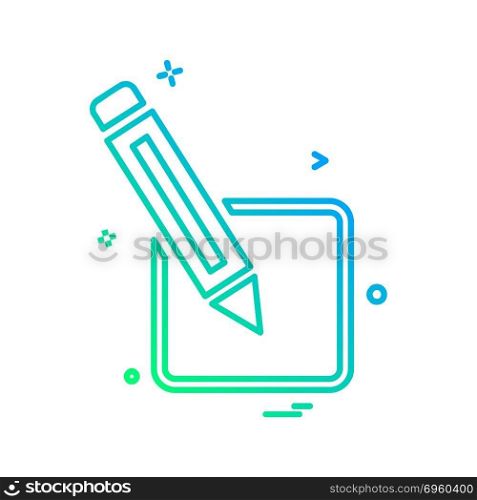 Pencil icon design vector 