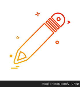 Pencil icon design vector