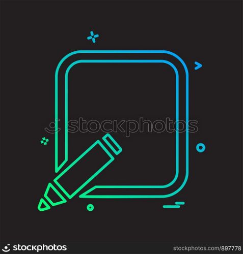 Pencil icon design vector