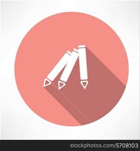 pencil icon. Flat modern style vector illustration