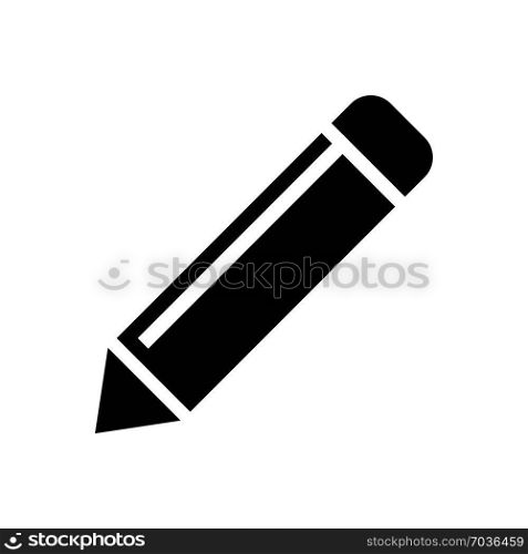 pencil, icon on isolated background