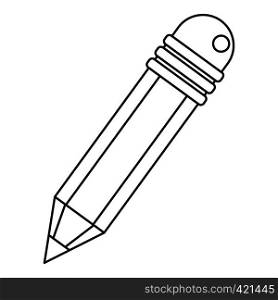 Pencil icon. Outline illustration of pencil vector icon for web. Pencil icon, outline style