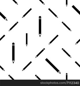 Pencil Icon, Pencil Seamless Pattern Vector Art Illustration