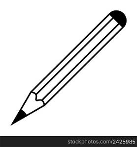Pencil icon simple design, vector pencil icon sign taking notes and writing on paper