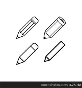 Pencil icon vector illustration for web