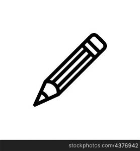 pencil icon vector line style