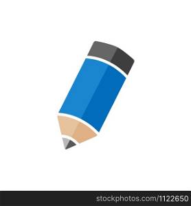 pencil icon vector logo template in trendy flat style, writing icon