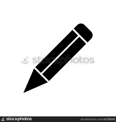 pencil icon vector solid style