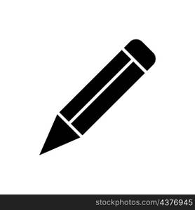 pencil icon vector solid style