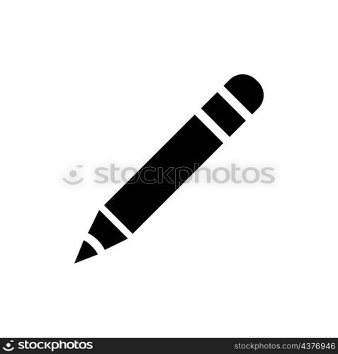 pencil icon vector solid style