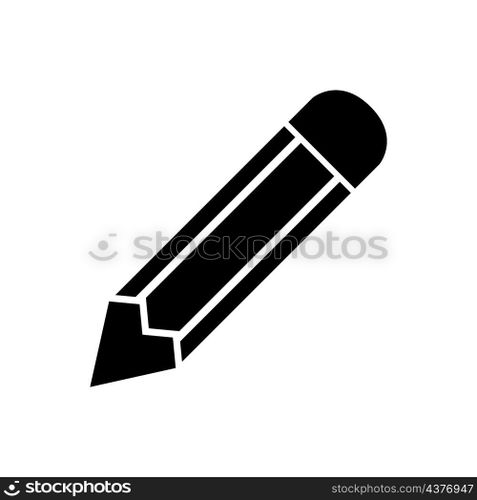 pencil icon vector solid style