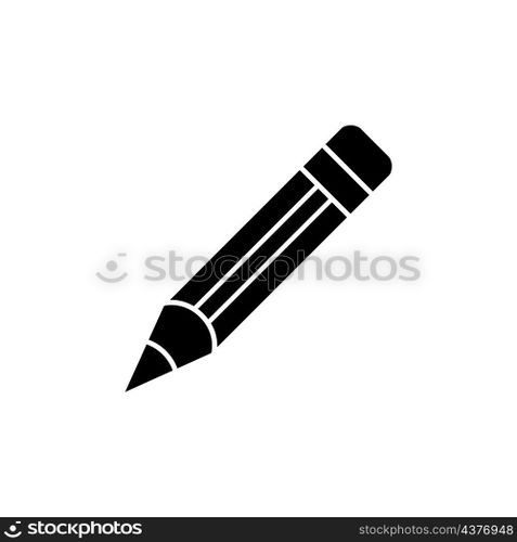 pencil icon vector solid style