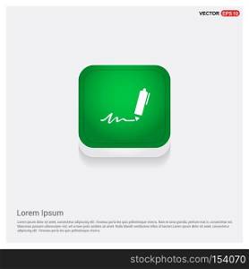 pencil iconGreen Web Button - Free vector icon