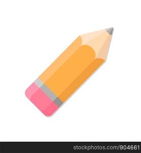 Pencil Isolated on White Background Vector Illustration