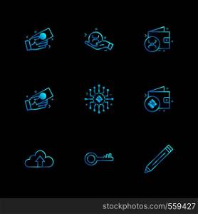 pencil , key , uploading , cloud , crypto currency , money, crypto , currency , icons , lock , unlock , graph , rate ,icon, vector, design, flat, collection, style, creative, icons