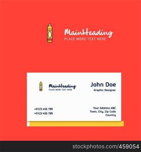 Pencil logo Design with business card template. Elegant corporate identity. - Vector