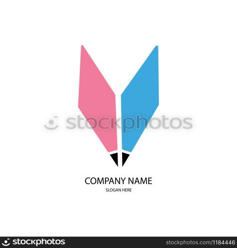 pencil logo vector