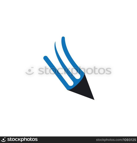 pencil logo vector template design