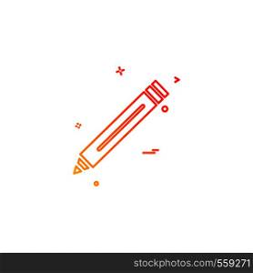 pencil school icon vector design