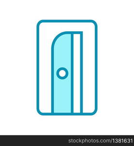 pencil sharpener - stationery icon vector design template