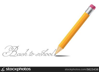 Pencil vector background back to school .