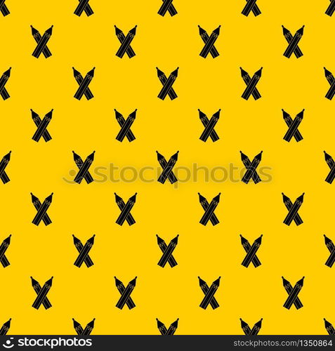 Pencils pattern seamless vector repeat geometric yellow for any design. Pencils pattern vector