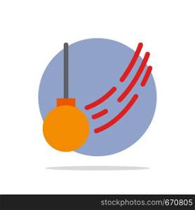 Pendulum, Swing, Tied, Ball, Motion Abstract Circle Background Flat color Icon