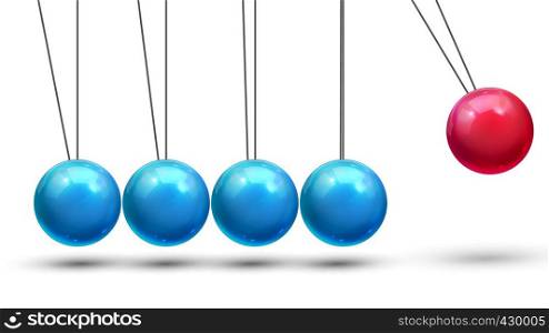 Pendulum Vector. Classic Pendulum With Metall Balls. Physics. Business Leadership. Illustration. Pendulum Vector. Classic Pendulum With Metall Balls. Physics Motion. Business Leadership. Illustration