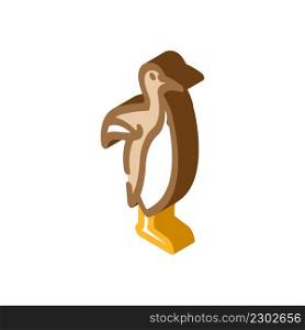 penguin bird isometric icon vector. penguin bird sign. isolated symbol illustration. penguin bird isometric icon vector illustration