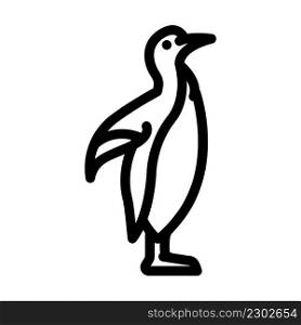 penguin bird line icon vector. penguin bird sign. isolated contour symbol black illustration. penguin bird line icon vector illustration