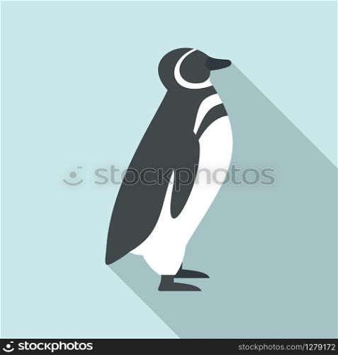 Penguin icon. Flat illustration of penguin vector icon for web design. Penguin icon, flat style