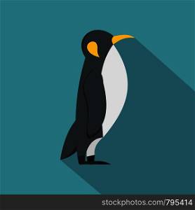 Penguin icon. Flat illustration of penguin vector icon for web. Penguin icon, flat style