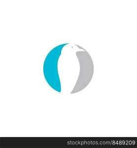 penguin icon vector illustration logo design
